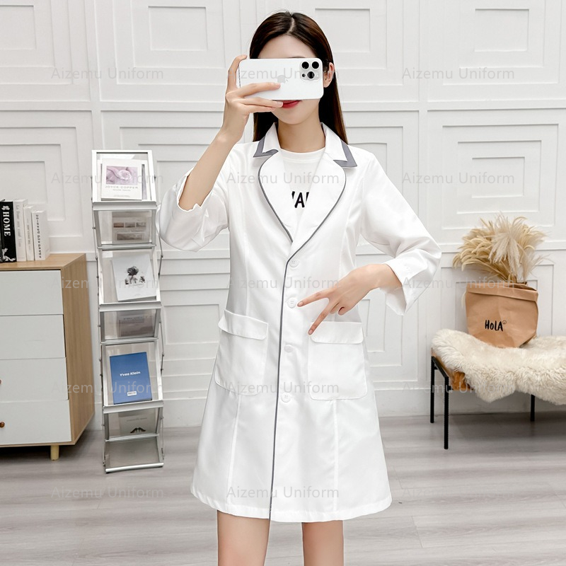 black beauty uniform with beau - Medical Lab Coats 评论和价格