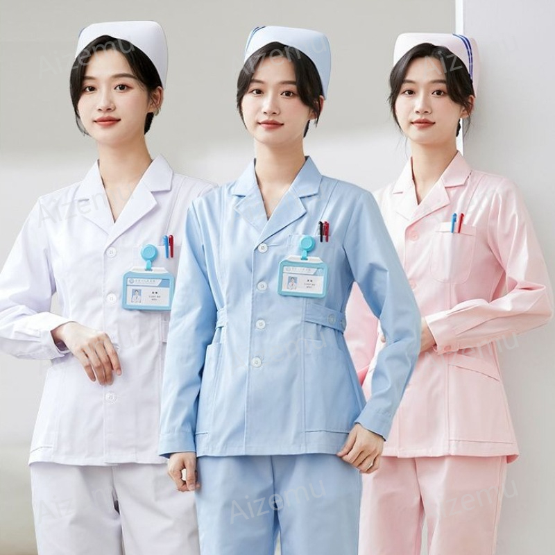 New White Long Sleeve Nurse Un - Medical Lab Coats 评论和价格
