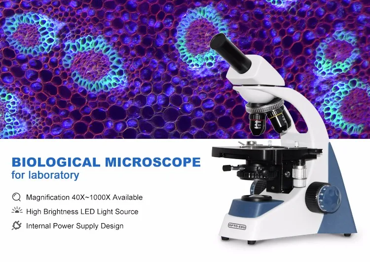 OPTO-EDU A12.1303-B 40x~1000x  - Medical Lab Microscope 评论和价格