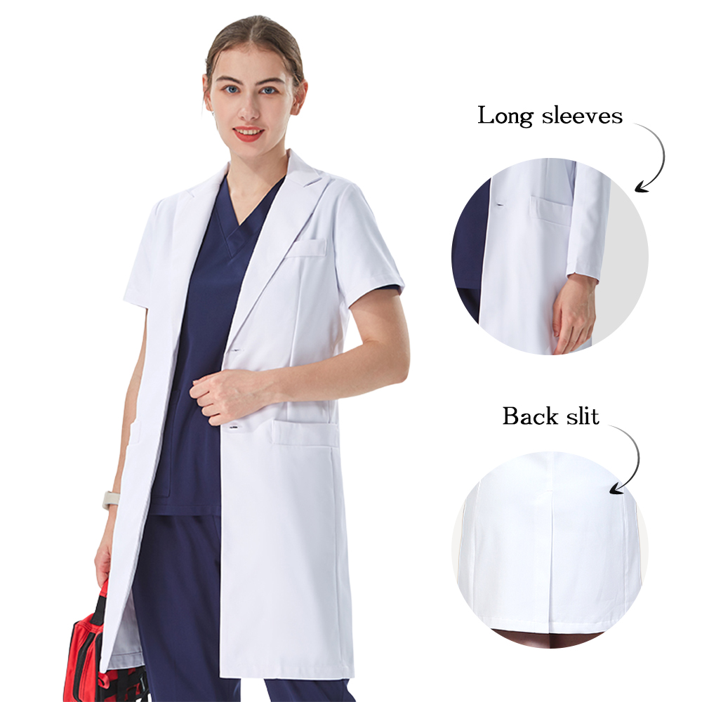 Thoughtful Lapel Collar White  - Medical Lab Coats 评论和价格