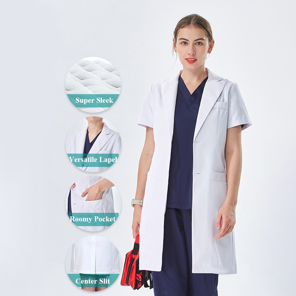 Thoughtful Lapel Collar White  - Medical Lab Coats 评论和价格