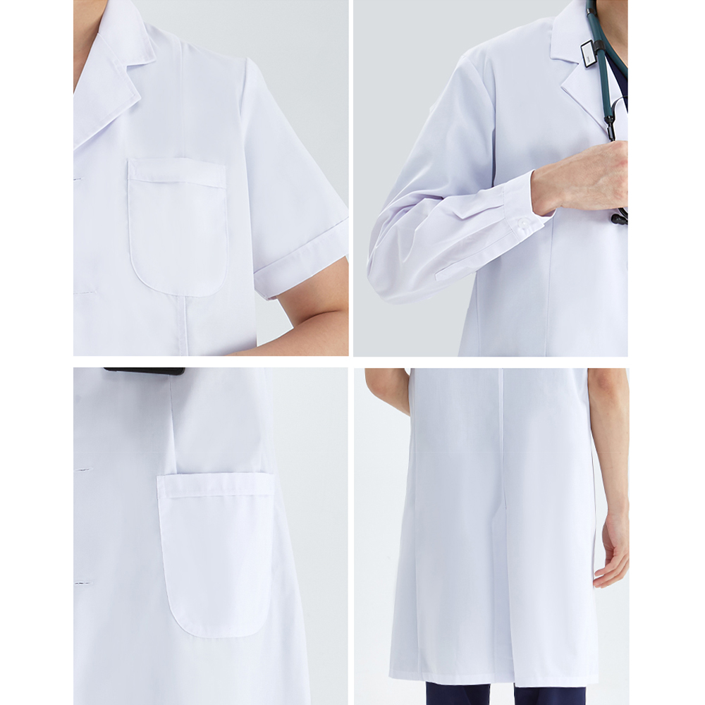 Unisex White Coat Lab Coat Hos - Medical Lab Coats 评论和价格